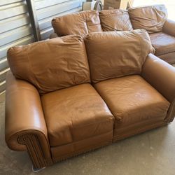 Leather Couch And Loveseat