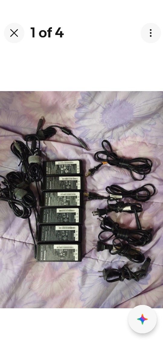 6-Lenovo Laptop Chargers, 90W, 20V, 4.5A