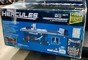 Hercules HE77 Table Saw in Box