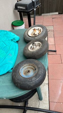 3 wheel barrel tires  free