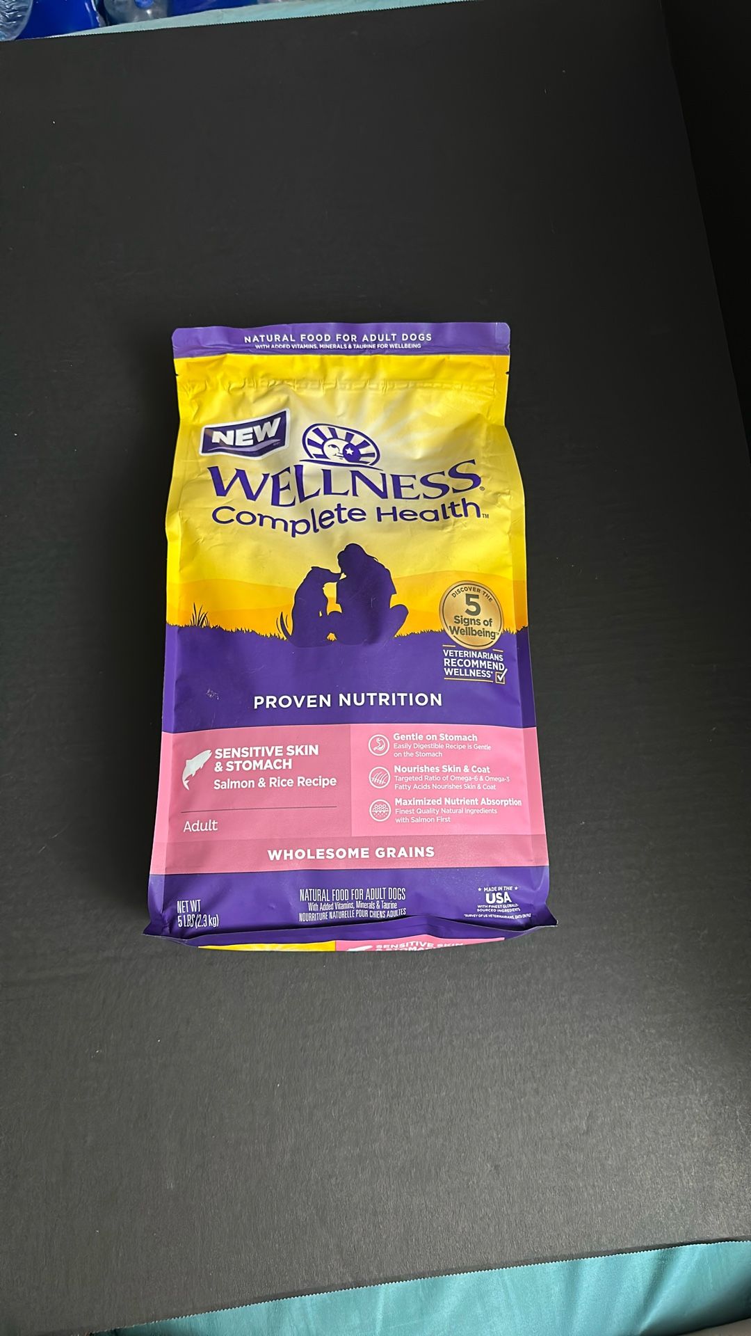 Wellness Complete Health Sensitive Skin & Stomach Salmon & Rice Dog Food