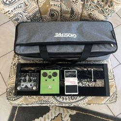 Bass Guitar Pedalboard With Case