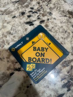 Baby On Board Sign and Car Magnet