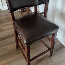 Pier 1 Imports Leather Counter/Bar Stools - $80 each or 4 For $300 