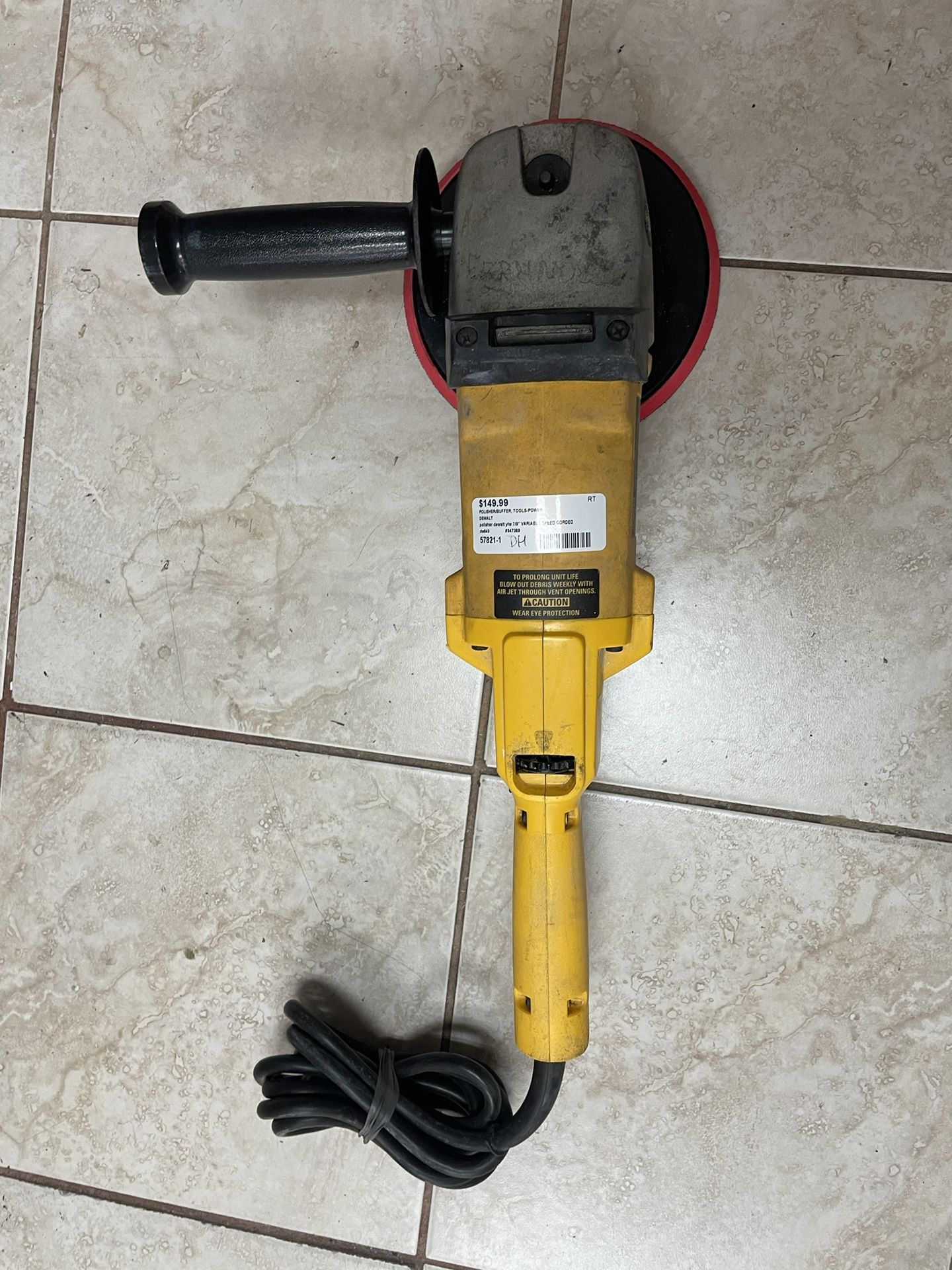Dewalt Buffer 7-9” Variable Speed