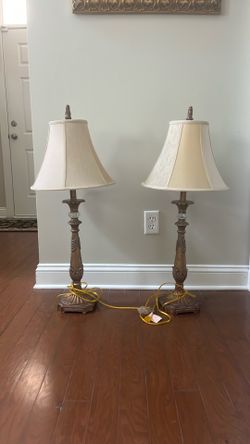 Two beautiful lamps and shades