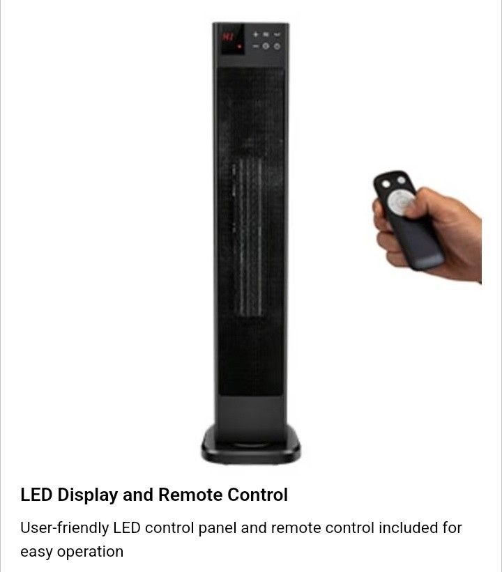 30 in 1500 Watt Digital Tower Ceramic Heater.