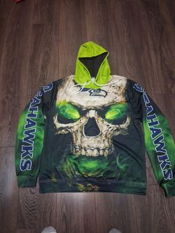SEATTLE SEAHAWKS, HALLOWEEN PUNISHER HOODIE... If it's listed it's available