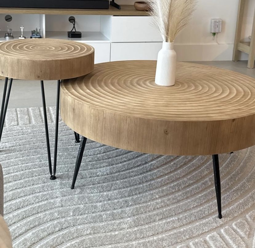 Vintage-Style Coffee Table Set