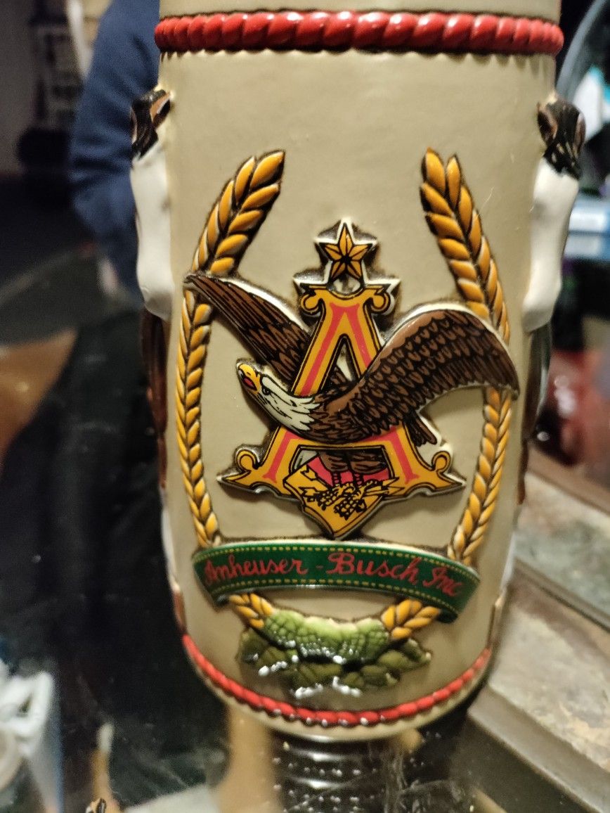 Vintage Anheuser Busch Bud Light Clydsdale Stein