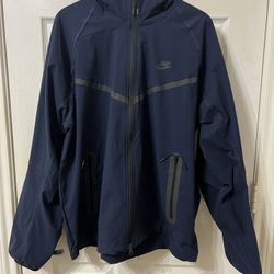 Nike Tech Windrunner Woven Full-Zip Jacket Obsidian Size Medium and Large (Loose Fit)