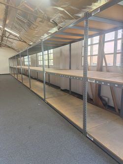Used Uline 3 Tier Bulk Racks 96 in W x 48 in D Heavy Duty Storage Shelving Stronger Than Homedepot Lowes And Costco Delivery Available