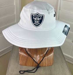 New Era NFL Las Vegas Raiders Sideline Training Camp Panama White Bucket Hat - OSFM - New w/Tags