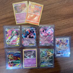 Pokemon Cards, Hawlucha, Mewtwo, Gengar, Charizard, Gardevoir, Mew