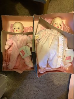 Victorian doll duo