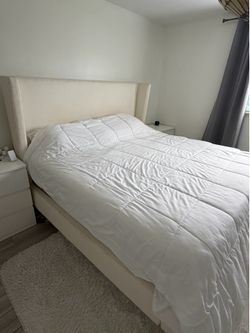 Bed without mattress