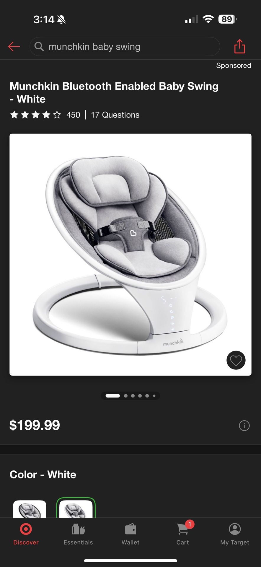 Munchkin Bluetooth Enable Swing