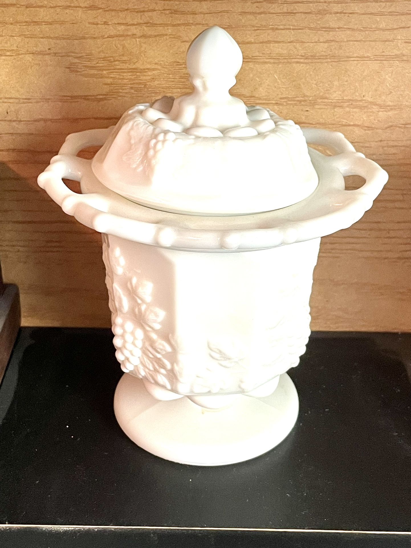 Westmoreland Milk Glass Lidded Dish