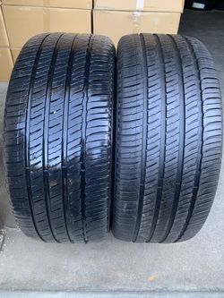 2 used tires 245-40-19 michelin $140 for both with installation