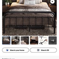 Metal Queen Bed Frame - Like New