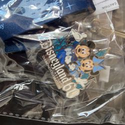 Disneyland 60 Celebration Pin /lanyard