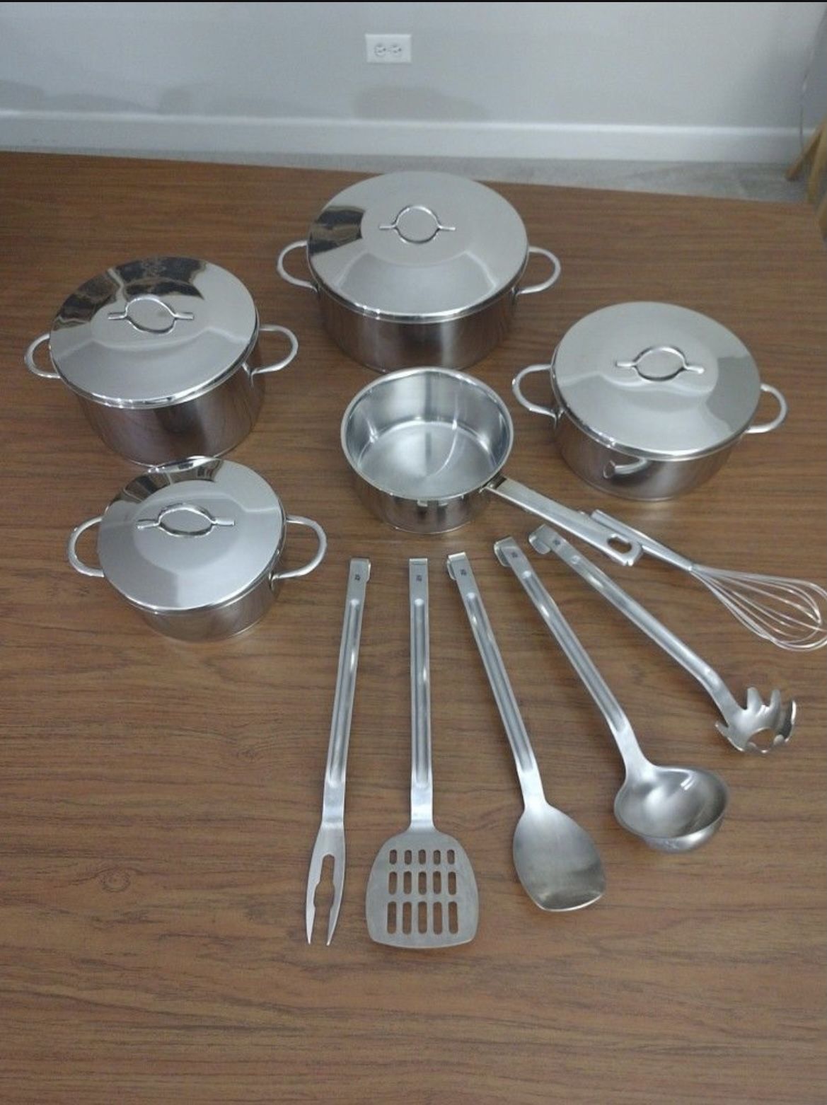 WMF 9-Piece Pot Set with Utensils