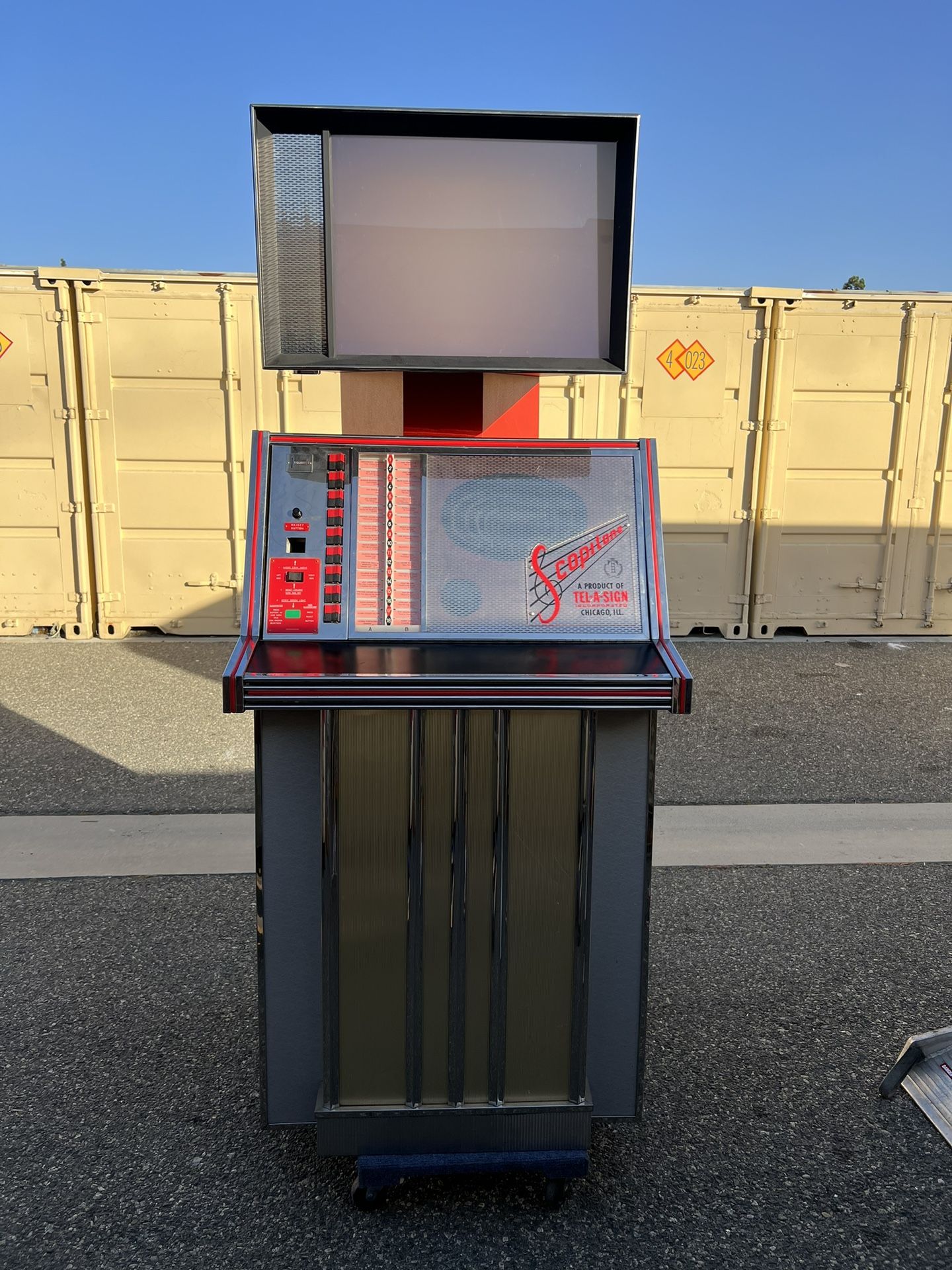 Scopitone Video Jukebox With Film!!! Working Condition