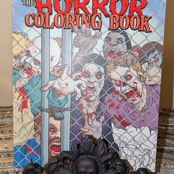 The Horror Coloring Book: Over 60 Images to Colour by Juan Calle *READ**