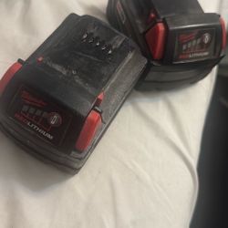 Milwaukee 5.0 Batteries 