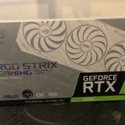 ASUS ROG Strix GeForce RTX 3080 White Edition OC NON LHR Graphics Card

