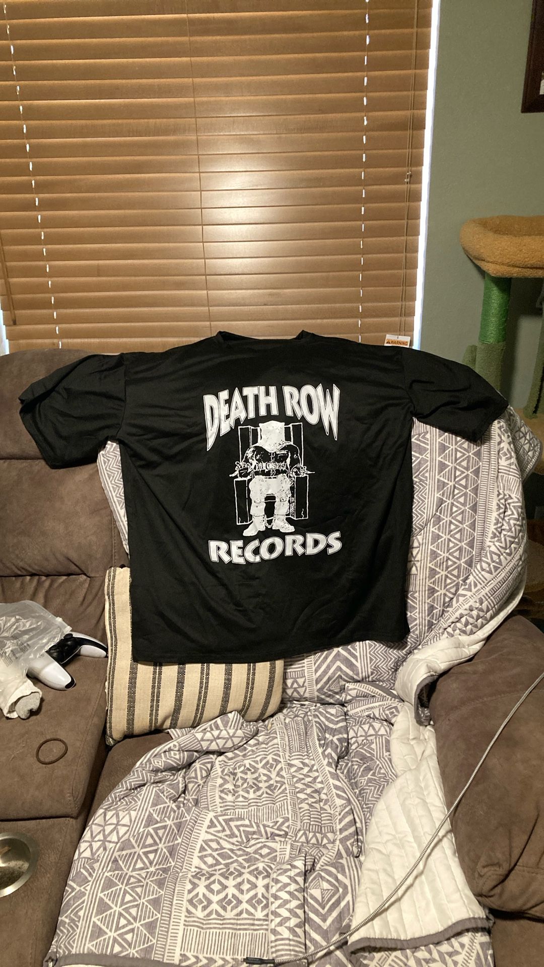 Black Death Row Records Shirt Size Large