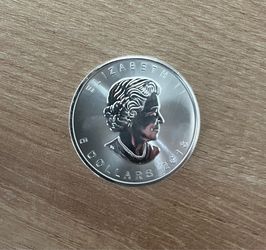 1oz 2018 Canadian maple leaf silver coin