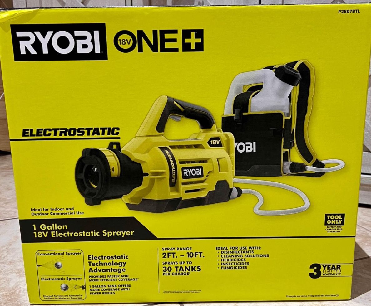 Ryobi One+ 18v Electrostatic Gallon Sprayer
