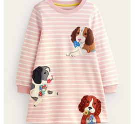 Mini Boden girls fleece dress 5/6