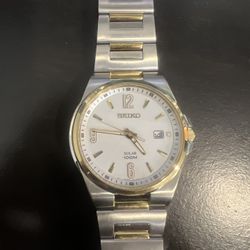 Seiko Men’s Two Tone Stainless Steel Watch 