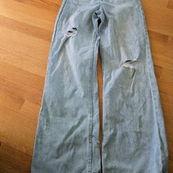 H&M Women's Blue Jeans Wide Leg Size 2