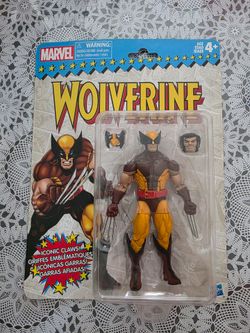 Marvel Legends Retro Hasbro Wolverine Brown Suit Action Figure