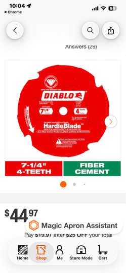 Diablo hardieblades 4 tooth