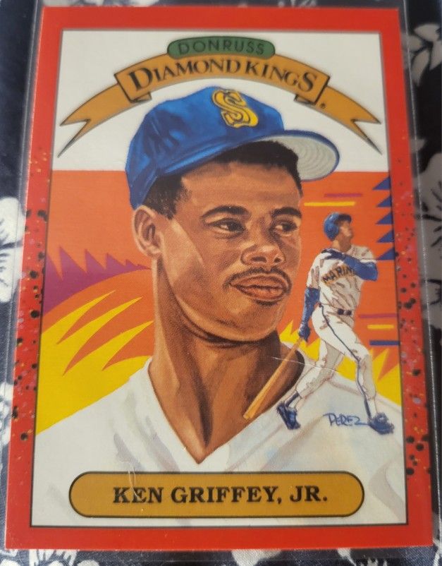 1990 DONRUSS KEN GRIFFEY JR . DIAMOND KINGS Error Card SUPER RARE