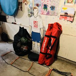 Soccer Lot - 8 Balls / 2 Goals / Cones/ Ladder/ Elec Pump/ Dummy 