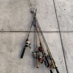 Fishing Rods & Reels – Buy One or Bundle Deal (Zebco, Shakespeare)