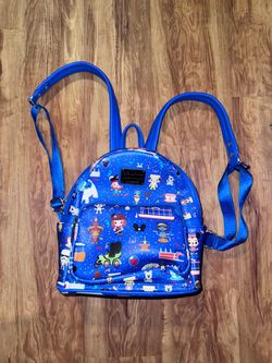 Disney Parks collage Loungefly AOP Park Character Icons Celebration Loungefly Mi