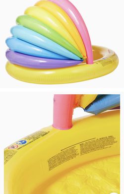 Pool inflatable Rainbow Shade With Pump