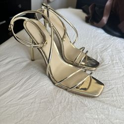 Marciano / GUESS Gold Strappy Heels