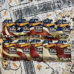 Hot Wheels Walmart Exclusive 2020 Stars & Stripes Series - Complete Set Of 10