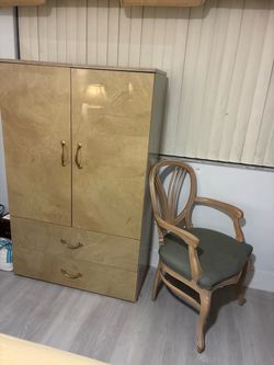 Armoire with Brass Hardware