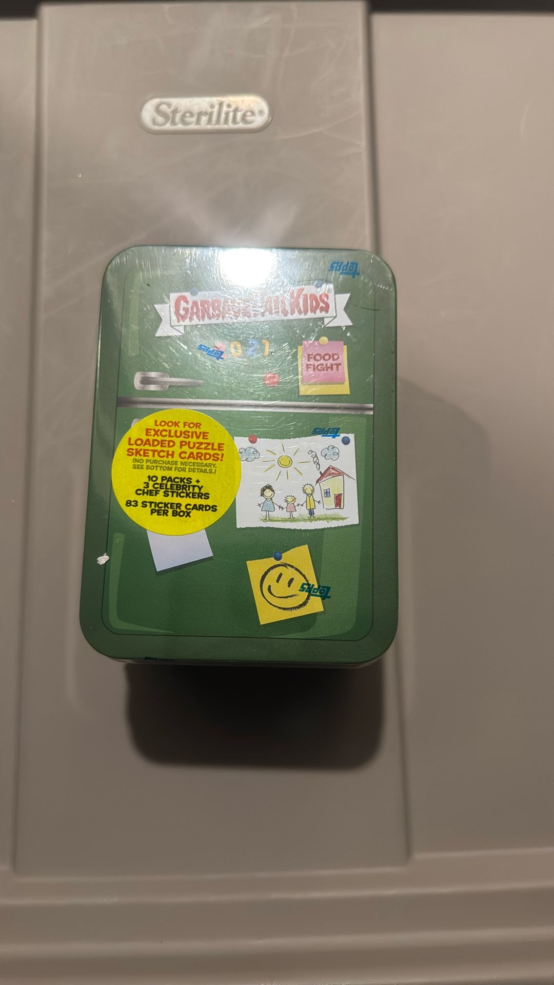 New 2021 Topps Garbage Pail Kids Series 1 Food Fight Collectible Tin GREEN