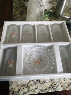 Chinese tea drinking glass