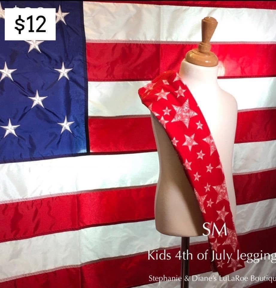 Kid’s Size Small/Medium 4th Of July Leggings