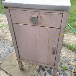 vintage SIMMONS Furniture metal cabinet